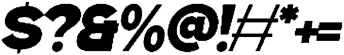 Gillune Black Italic otf (900) Font OTHER CHARS