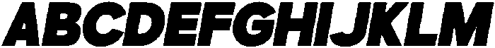 Gillune Black Italic otf (900) Font UPPERCASE
