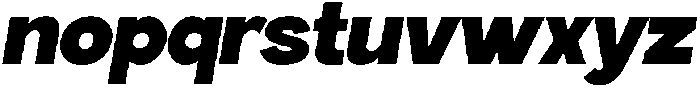 Gillune Black Italic otf (900) Font LOWERCASE