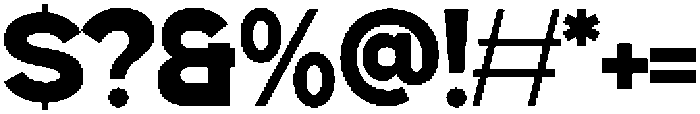 Gillune Extrabold otf (700) Font OTHER CHARS