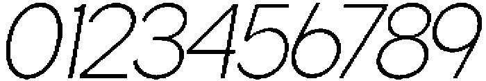 Gillune Extralight Italic otf (200) Font OTHER CHARS