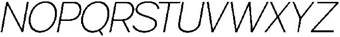 Gillune Extralight Italic otf (200) Font UPPERCASE