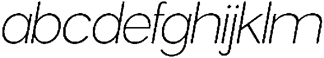 Gillune Extralight Italic otf (200) FONT