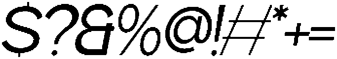 Gillune Italic otf (400) Font OTHER CHARS