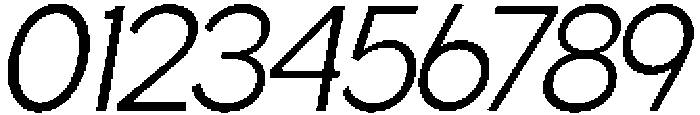Gillune Light Italic otf (300) Font OTHER CHARS