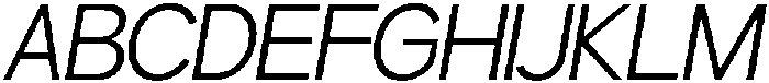Gillune Light Italic otf (300) Font UPPERCASE