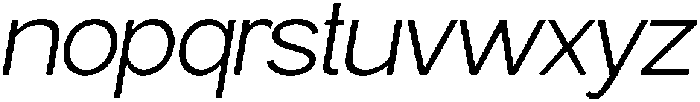 Gillune Light Italic otf (300) Font LOWERCASE