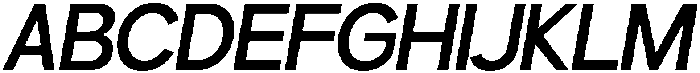 Gillune Medium Italic otf (500) Font UPPERCASE