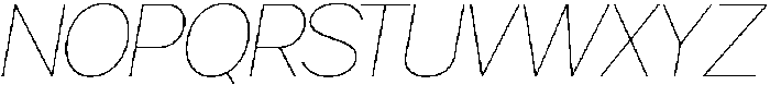 Gillune Thin Italic otf (100) Font UPPERCASE