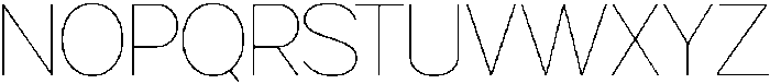 Gillune Thin otf (100) Font UPPERCASE