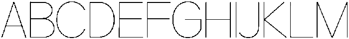 Gillune Thin ttf (100) Font UPPERCASE