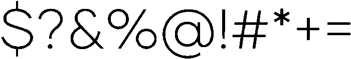 Gilmer Light otf (300) Font OTHER CHARS