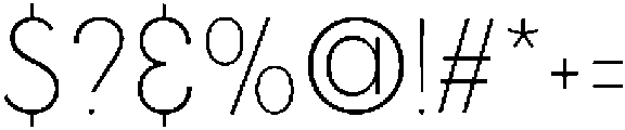 Gilmour Thin otf (100) Font OTHER CHARS