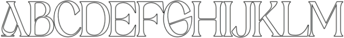 Giloste Outline otf (400) Font UPPERCASE