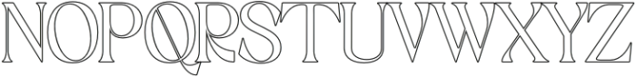 Giloste Outline otf (400) Font UPPERCASE