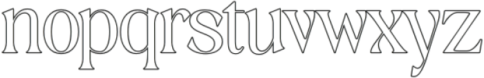 Giloste Outline otf (400) Font LOWERCASE