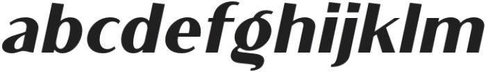 Giltune Extra Bold Italic otf (700) Font LOWERCASE