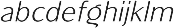 Giltune Thin Italic otf (100) Font LOWERCASE