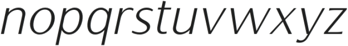 Giltune Thin Italic otf (100) Font LOWERCASE