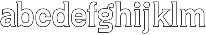 Gin And Tonic Outline otf (400) Font LOWERCASE