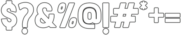 Ginear Outline otf (400) Font OTHER CHARS