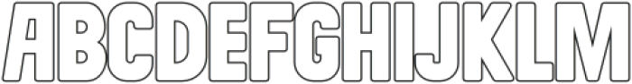 Ginear Outline otf (400) Font UPPERCASE