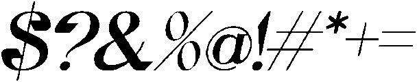 Gineby Bold Italic otf (700) Font OTHER CHARS