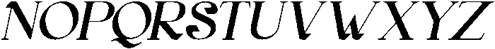 Gineby Bold Italic otf (700) Font UPPERCASE