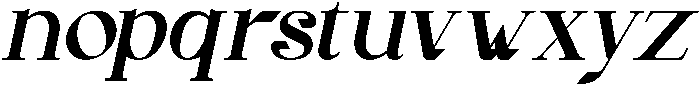 Gineby Bold Italic otf (700) Font LOWERCASE