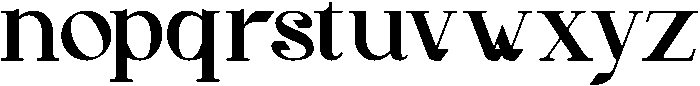Gineby Bold otf (700) Font LOWERCASE