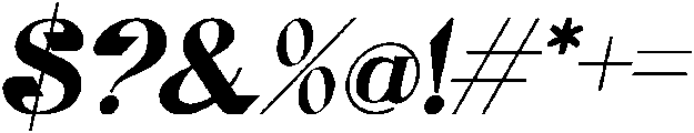 Gineby Extra Bold Italic otf (700) Font OTHER CHARS