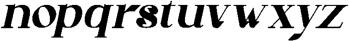 Gineby Extra Bold Italic otf (700) Font LOWERCASE