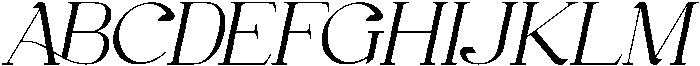 Gineby Italic otf (400) Font UPPERCASE