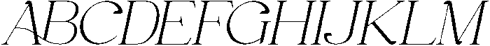 Gineby Light Italic otf (300) Font UPPERCASE
