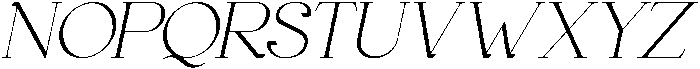 Gineby Light Italic otf (300) Font UPPERCASE
