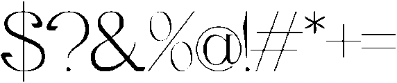 Gineby Light otf (300) Font OTHER CHARS