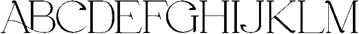 Gineby Light otf (300) Font UPPERCASE