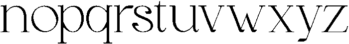 Gineby Light otf (300) Font LOWERCASE
