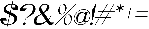 Gineby Medium Italic otf (500) Font OTHER CHARS