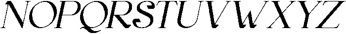 Gineby Medium Italic otf (500) Font UPPERCASE