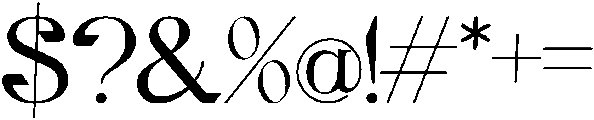 Gineby Medium otf (500) Font OTHER CHARS