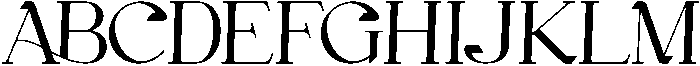 Gineby Medium otf (500) Font UPPERCASE