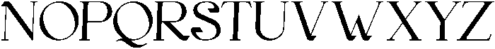 Gineby Medium otf (500) Font UPPERCASE