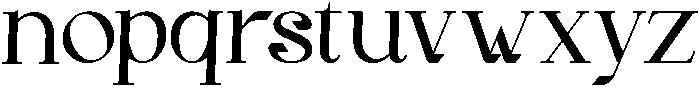 Gineby Medium otf (500) Font LOWERCASE