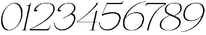 Gineby Thin Italic otf (100) Font OTHER CHARS
