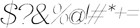 Gineby Thin Italic otf (100) Font OTHER CHARS