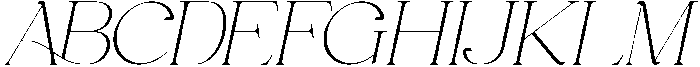 Gineby Thin Italic otf (100) Font UPPERCASE
