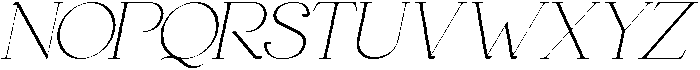 Gineby Thin Italic otf (100) Font UPPERCASE