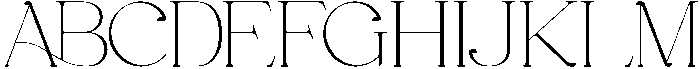 Gineby Thin otf (100) Font UPPERCASE