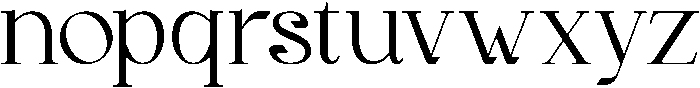 Gineby otf (400) Font LOWERCASE